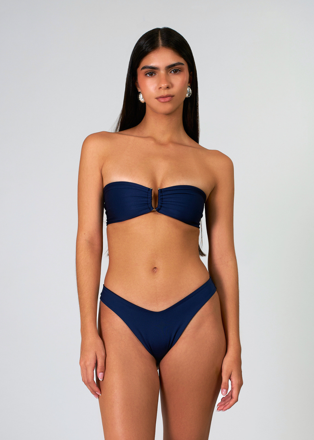 Cecilia Navy cheeky bikini bottom – Casabianca Swim