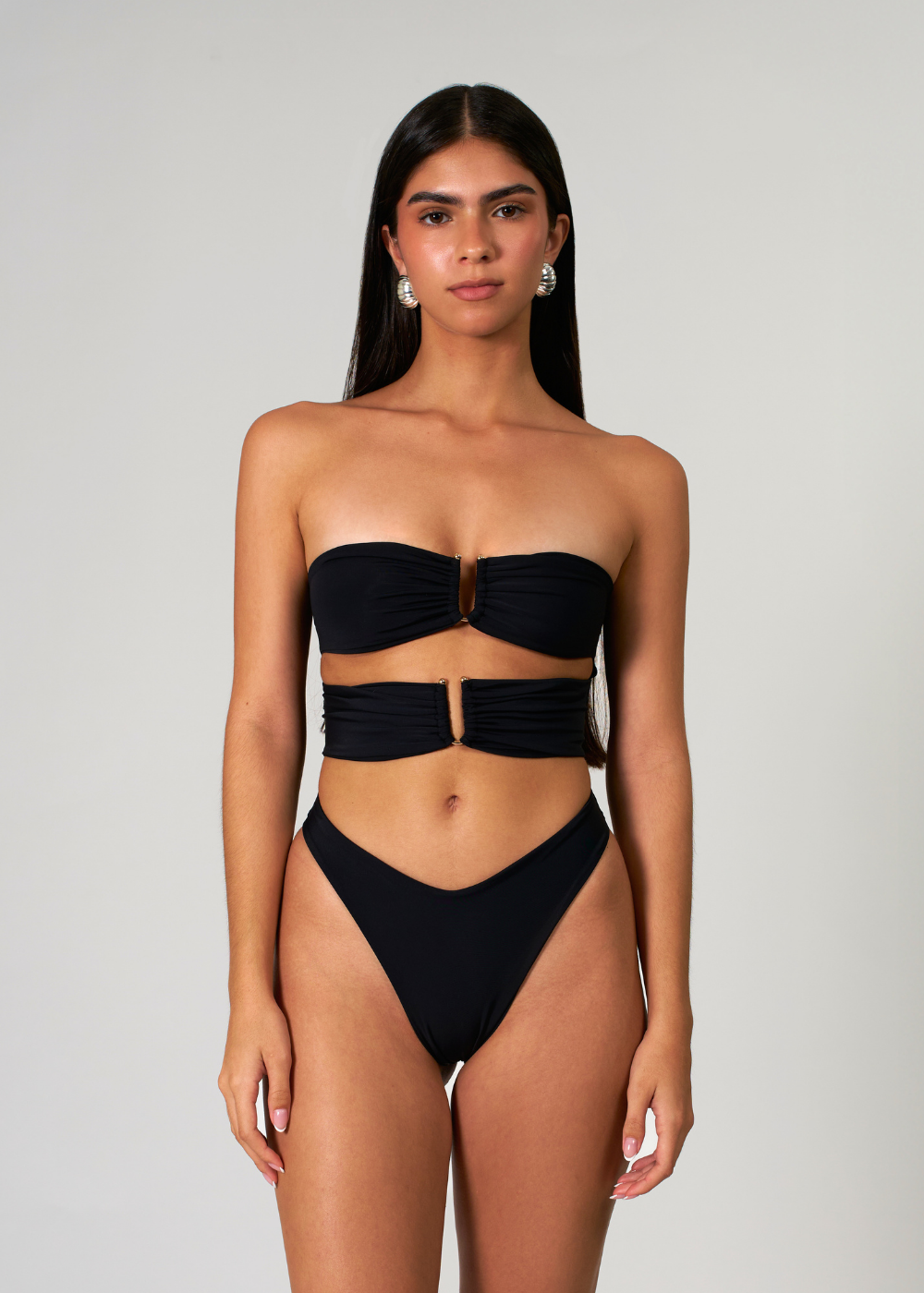 Riviera Midnight cut-out one-piece swimsuit – Casabianca Swim